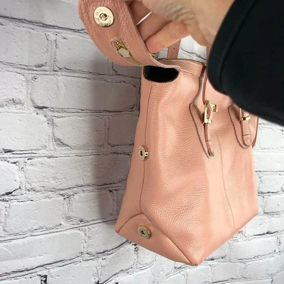 Onna Erlich convertible pink pebbled leather bag - Picture 4 of 16